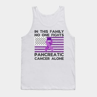 In this family no one fights pancreatic cancer alone Tank Top